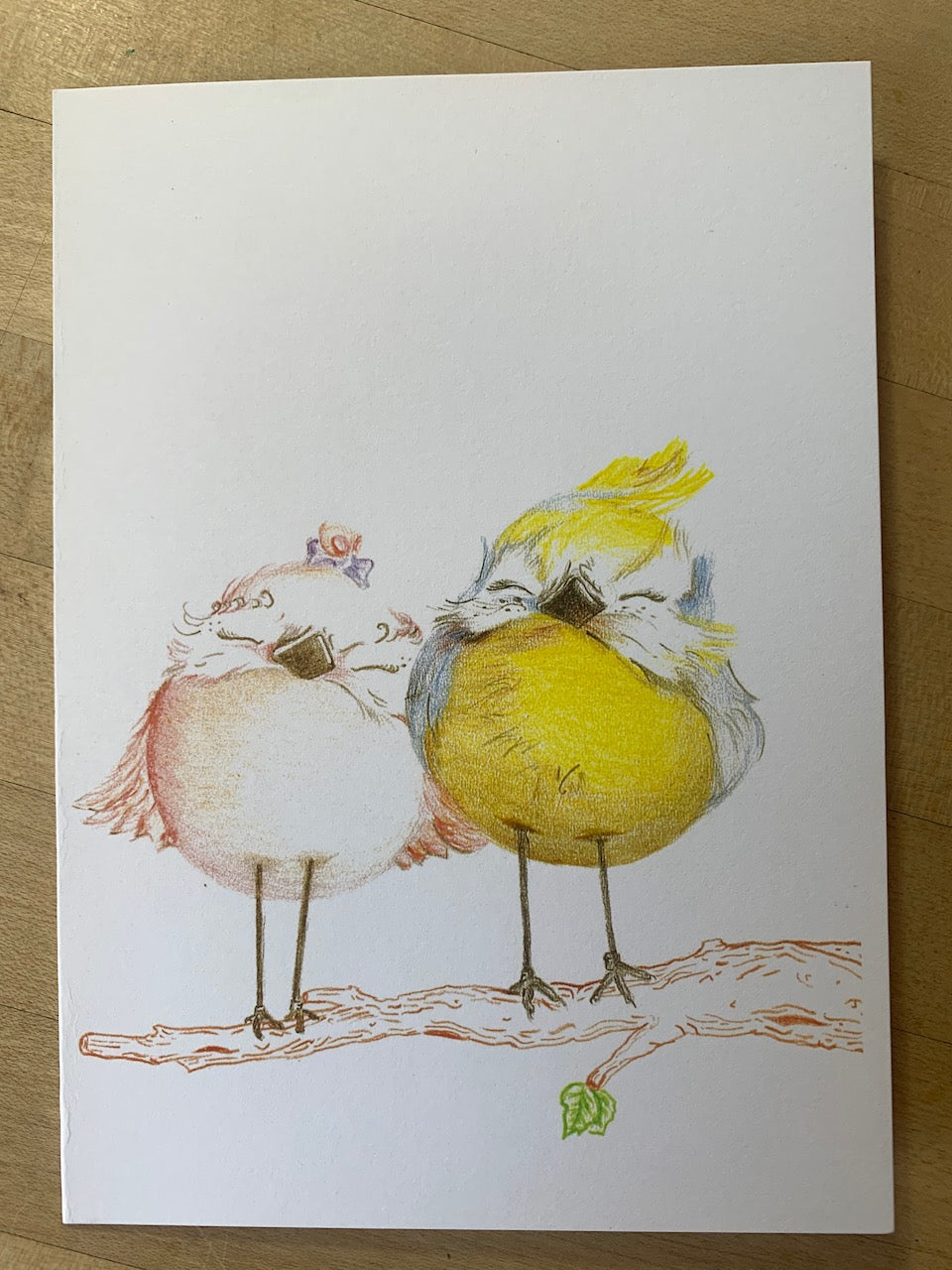 “Lovebirds” — 5"x 7" Greeting Card