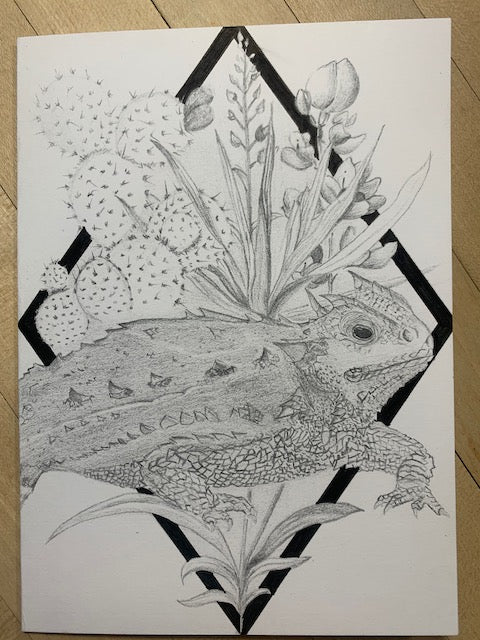 “Hill Country Guardian” — 5"x 7" Greeting Card