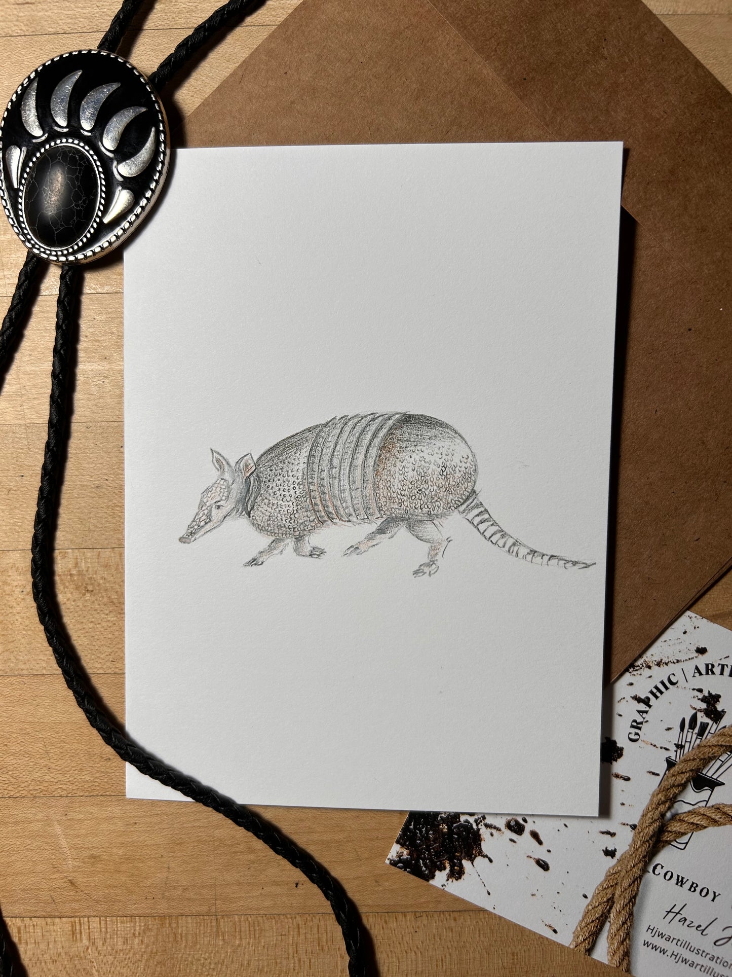 "Little Texas Legend” — 5"x 7" Greeting Card